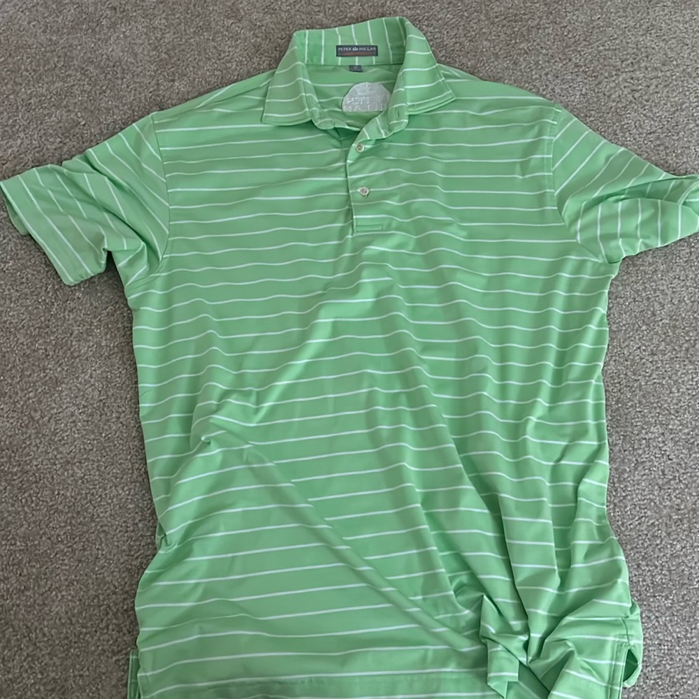 Lime Green Peter Millar Golf Shirt
